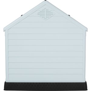 Frisco Plastic Outdoor Dog House with Elevated Platform, X-Large