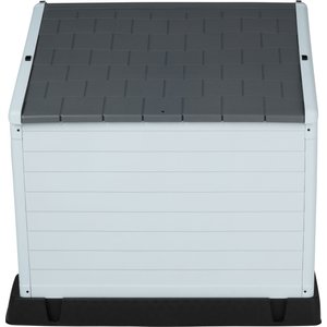 Frisco Plastic Outdoor Dog House with Elevated Platform, X-Large