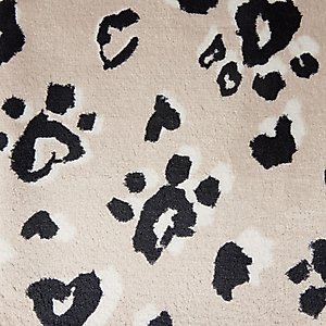 Frisco Plush Cat & Dog Throw Blanket, Leopard Heart Paws, 40-in
