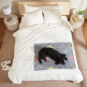 Frisco Plush Cat & Dog Throw Blanket, Star Party, 40-in
