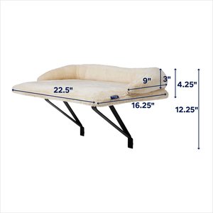 Frisco Plush Cat Window Perch with Removable Bolster