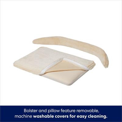 Show full view: Frisco Plush Cat Window Perch with Removeable Bolster, Cream slide 3 of 8