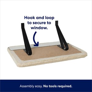 Frisco Plush Cat Window Perch with Removable Bolster