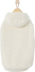 Frisco Plush Fur Dog & Cat Hoodie, Gold Dotted, Small