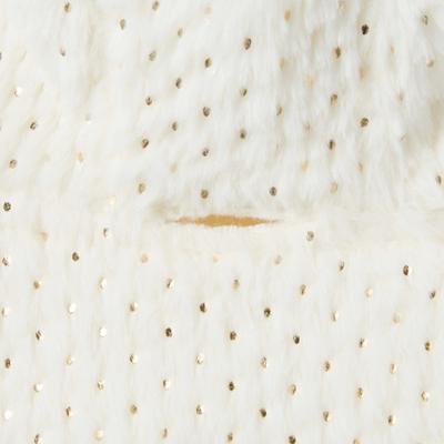 Show full view: Frisco Plush Fur Dog & Cat Hoodie, Gold Dotted, X-Large slide 8 of 10