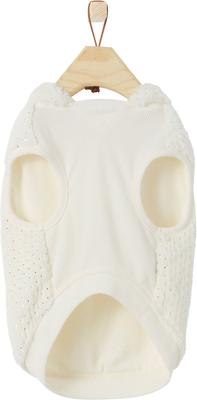 Show full view: Frisco Plush Fur Dog & Cat Hoodie, Gold Dotted, XX-Large slide 5 of 9