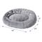 Show in main carousel: Frisco Plush High Low Bolster Cuddler Cat & Dog Bed, Gray, Large slide 2 of 9