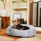 Show in main carousel: Frisco Plush High Low Bolster Cuddler Cat & Dog Bed, Gray, Medium slide 1 of 9