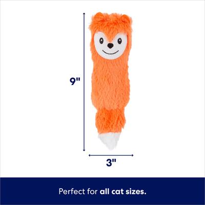 Show full view: Frisco Plush Kicker Cat Toy, Orange Fox slide 2 of 6