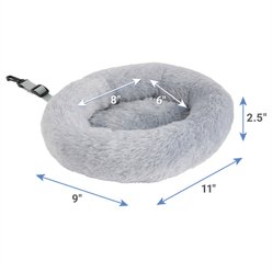 Frisco Plush Small Pet Snuggle Ball, Gray slide 2 of 3