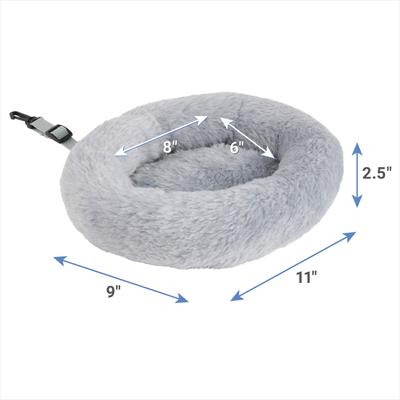 Show full view: Frisco Plush Small Pet Snuggle Ball, Gray slide 2 of 5