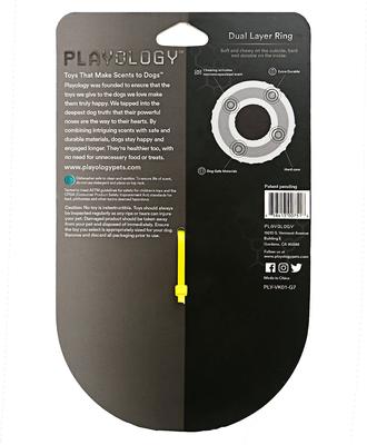 Show full view: Frisco Plush Squeaking Cow Toy, Medium + Playology All Natural Dual Layer Ring Dog Toy, Medium, Chicken Scented slide 6 of 9