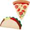 Show in main carousel: Frisco Plush Squeaking Pizza Slice + Squeaking Taco Dog Toy slide 1 of 8