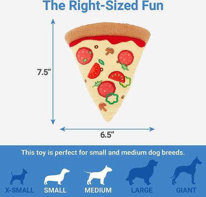 Show full view: Frisco Plush Squeaking Pizza Slice + Squeaking Taco Dog Toy slide 3 of 8