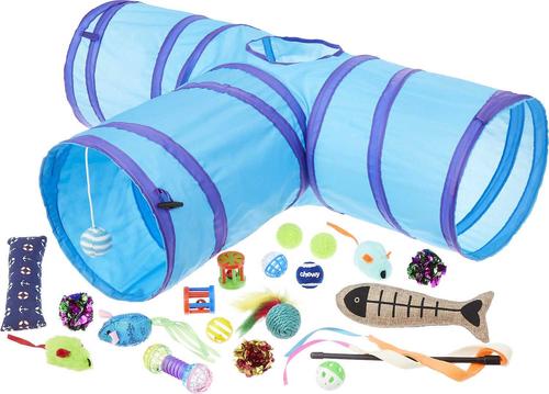 Show full view: Frisco Plush, Teaser, Ball & Tri-Tunnel Toy with Catnip + Arm & Hammer Litter Clump & Seal Multi-Cat Scented Clumping Clay Cat Litter slide 2 of 7
