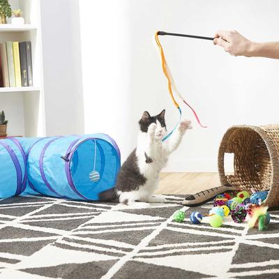 Show full view: Frisco Plush, Teaser, Ball & Tri-Tunnel Toy with Catnip + Arm & Hammer Litter Clump & Seal Multi-Cat Scented Clumping Clay Cat Litter slide 3 of 7