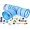 Show in main carousel: Frisco Plush, Teaser, Ball & Tri-Tunnel Variety Pack Cat Toy with Catnip, 20 count, Multi-Color slide 1 of 6