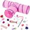 Show in main carousel: Frisco Plush, Teaser, Ball & Tri-Tunnel Variety Pack Cat Toy with Catnip, 20 count, Pink slide 1 of 6