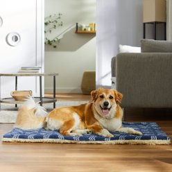 Frisco Plush Tri-fold Arrow Print Dog Crate Mat, 48-in