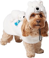 Frisco Polar Bear Ride-On Dog Costume, Medium