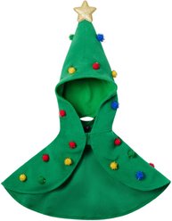 Frisco Polar Fleece Christmas Tree Dog & Cat Cape, Medium/Large slide 2 of 8