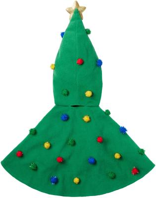Show full view: Frisco Polar Fleece Christmas Tree Dog & Cat Cape, X-Small/Small slide 5 of 12
