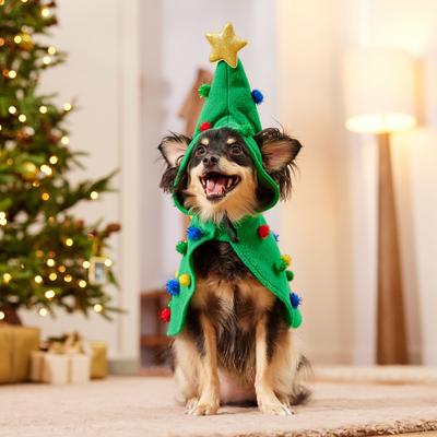Frisco Polar Fleece Christmas Tree Dog & Cat Cape