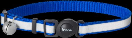 Show full view: Frisco Polyester Personalized Reflective Cat Collar with Bell, Blue, 8 to 12-in neck, 3/8-in wide slide 3 of 7