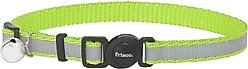 Frisco Polyester Personalized Reflective Cat Collar with Bell, Lime Green, 8 to 12-in neck, 3/8-in wide slide 2 of 5
