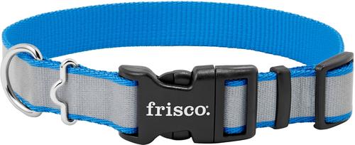 Show full view: Frisco Polyester Personalized Reflective Dog Collar, Blue, Medium - Neck: 14 - 20-in, Width: 3/4-in slide 4 of 7