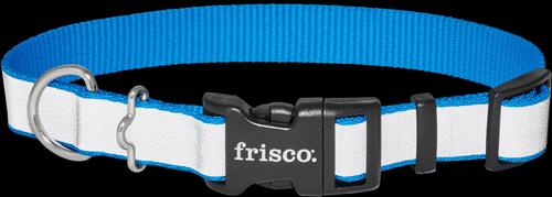 Show full view: Frisco Polyester Personalized Reflective Dog Collar, Blue, Medium - Neck: 14 - 20-in, Width: 3/4-in slide 5 of 7
