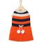 Show in main carousel: Frisco Pom Pom Bow Striped Dog & Cat Sweater Dress, Large slide 4 of 7