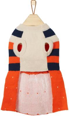 Show full view: Frisco Pom Pom Bow Striped Dog & Cat Sweater Dress, Large slide 5 of 7
