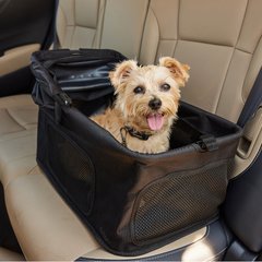 Frisco Portable Dog & Cat Car Seat Carrier, Black