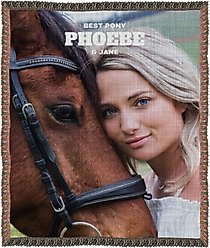 Frisco Portrait Woven Throw Personalized Blanket, 60" x 80"