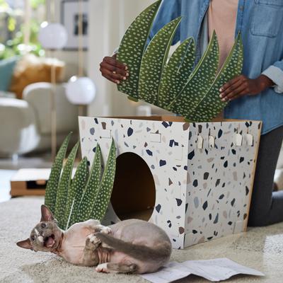 Show full view: Frisco Potted Succulent Cardboard Cat House slide 4 of 9