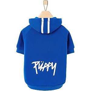 Frisco Püppy Dog & Cat Athletic Hoodie, Blue, X-Large