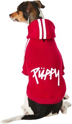 Show full view: Frisco Püppy Dog & Cat Athletic Hoodie, Red, X-Small slide 4 of 12