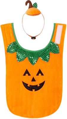 Show full view: Frisco Pumpkin Jack O' Lantern Dog & Cat Costume, X-Large slide 4 of 9