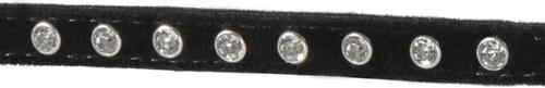 Show full view: Frisco Punk Velvet Cat Collar, Black, 8 to 12-in neck, 3/8-in wide slide 4 of 7