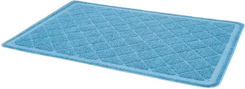 Show full view: Frisco Quilted Cat Litter Mat, Light Blue slide 3 of 6