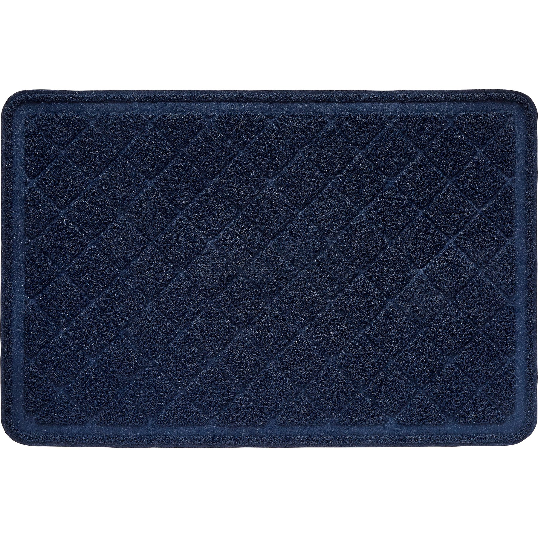 Frisco Quilted Cat Litter Mat, Navy