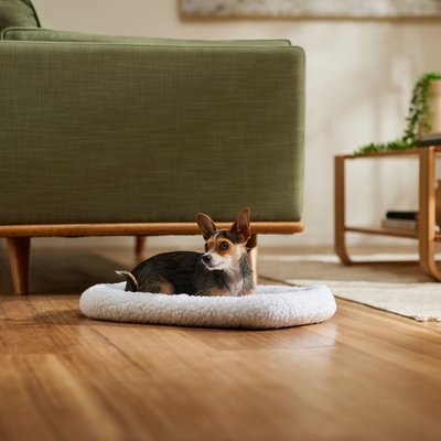 Frisco Frisco Quilted Dog Crate Mat, Ivory, 22-in
