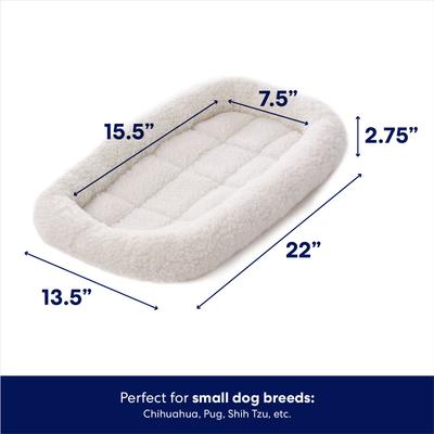 Show full view: Frisco Quilted Dog Crate Mat, Ivory, 22-in slide 2 of 8