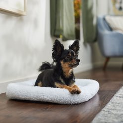 Frisco Quilted Dog Crate Mat, Ivory, 24-in