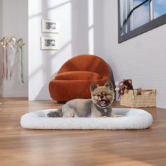 Frisco Quilted Dog Crate Mat, Ivory, 30-in