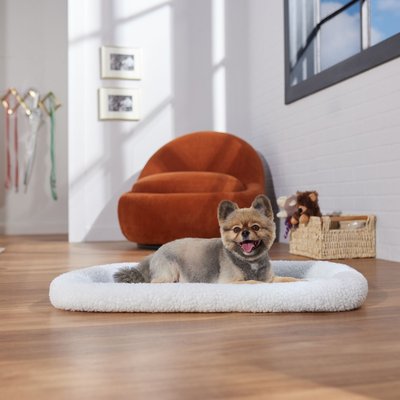 Frisco Frisco Quilted Dog Crate Mat, Ivory, 30-in