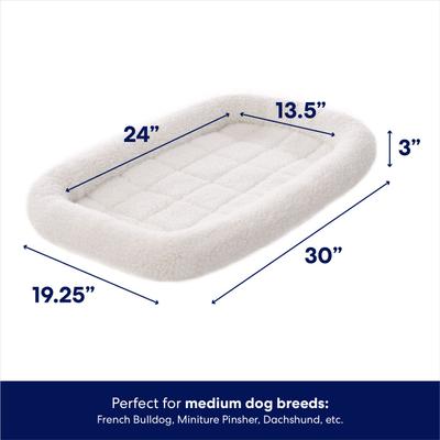 Show full view: Frisco Quilted Dog Crate Mat, Ivory, 30-in slide 2 of 8