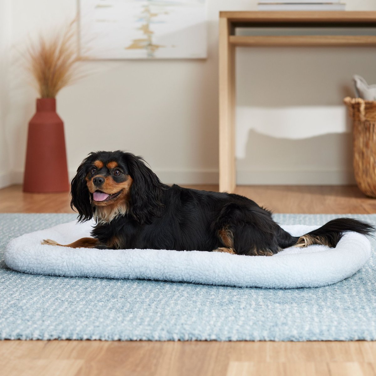 Frisco Quilted Dog Crate Mat, Ivory, 36-in
