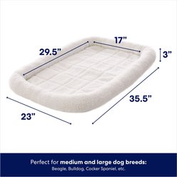 Frisco Quilted Dog Crate Mat, Ivory, 36-in slide 2 of 6